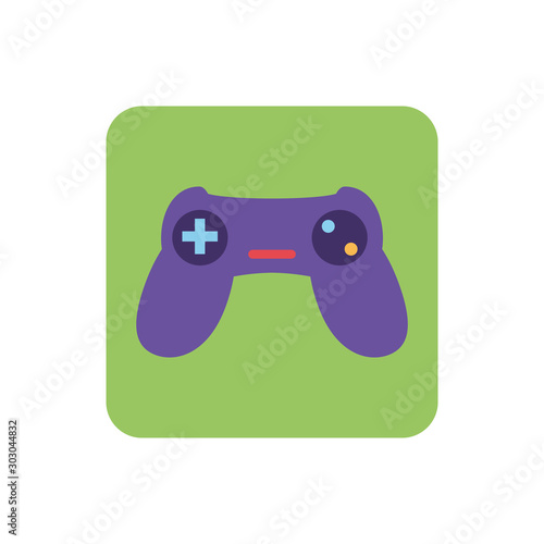 videogames control on white background