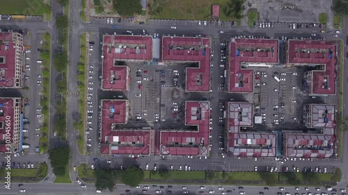 Kuching, Sarawak / Malaysia - November 16 2019: The Chinese temple, buildings and scenery of the old Batu Kawa village of Kuching, Sarawak, Malaysia photo