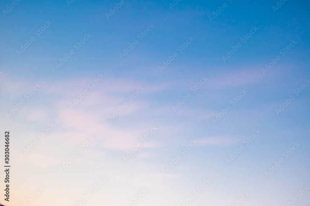 Blue sky backgrounds. Beautiful blue sky with sunset background.