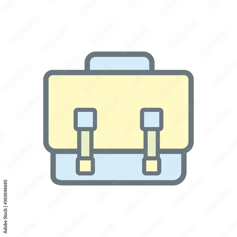Messenger bag icon vector, flat illustration on white background Messenger bag icon vector, flat illustration on white background