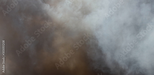 Gray smoke and ashes as abstract background