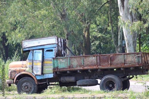 Indian traditional truck in the ground 