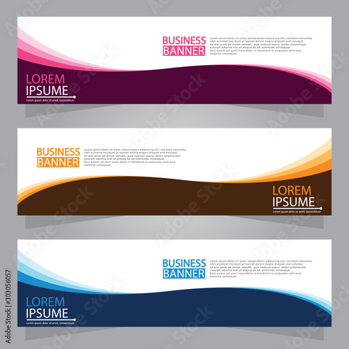 Vector abstract design web banner template. Web Design Elements - Header Design. Abstract geometric web banner template on grey background.Modern banner.