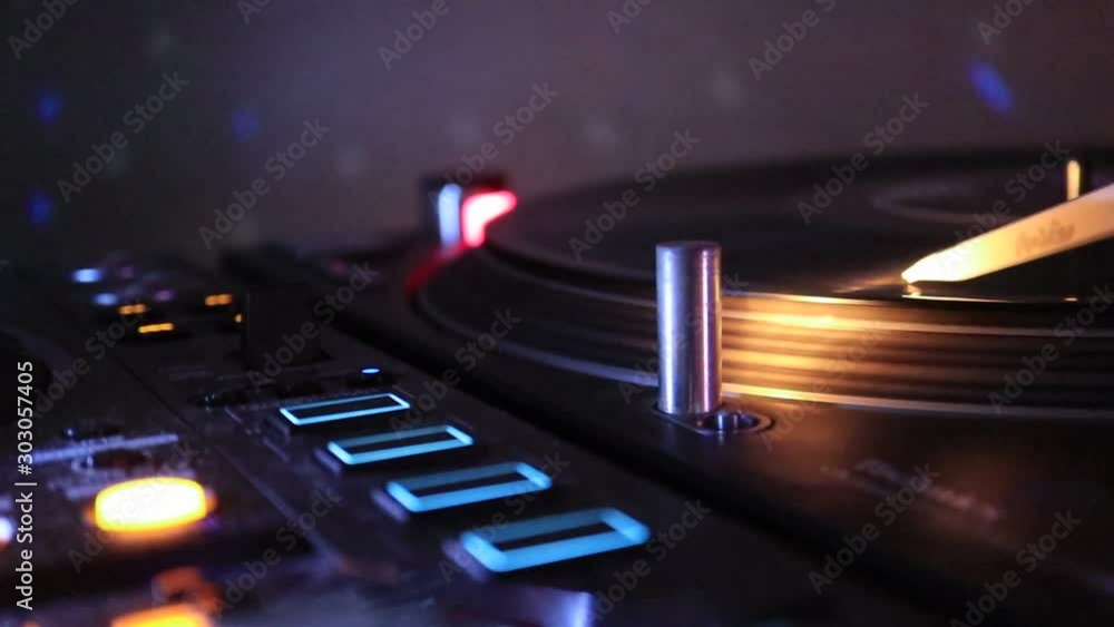 Close up the DJ Booth, Gears and Lighting