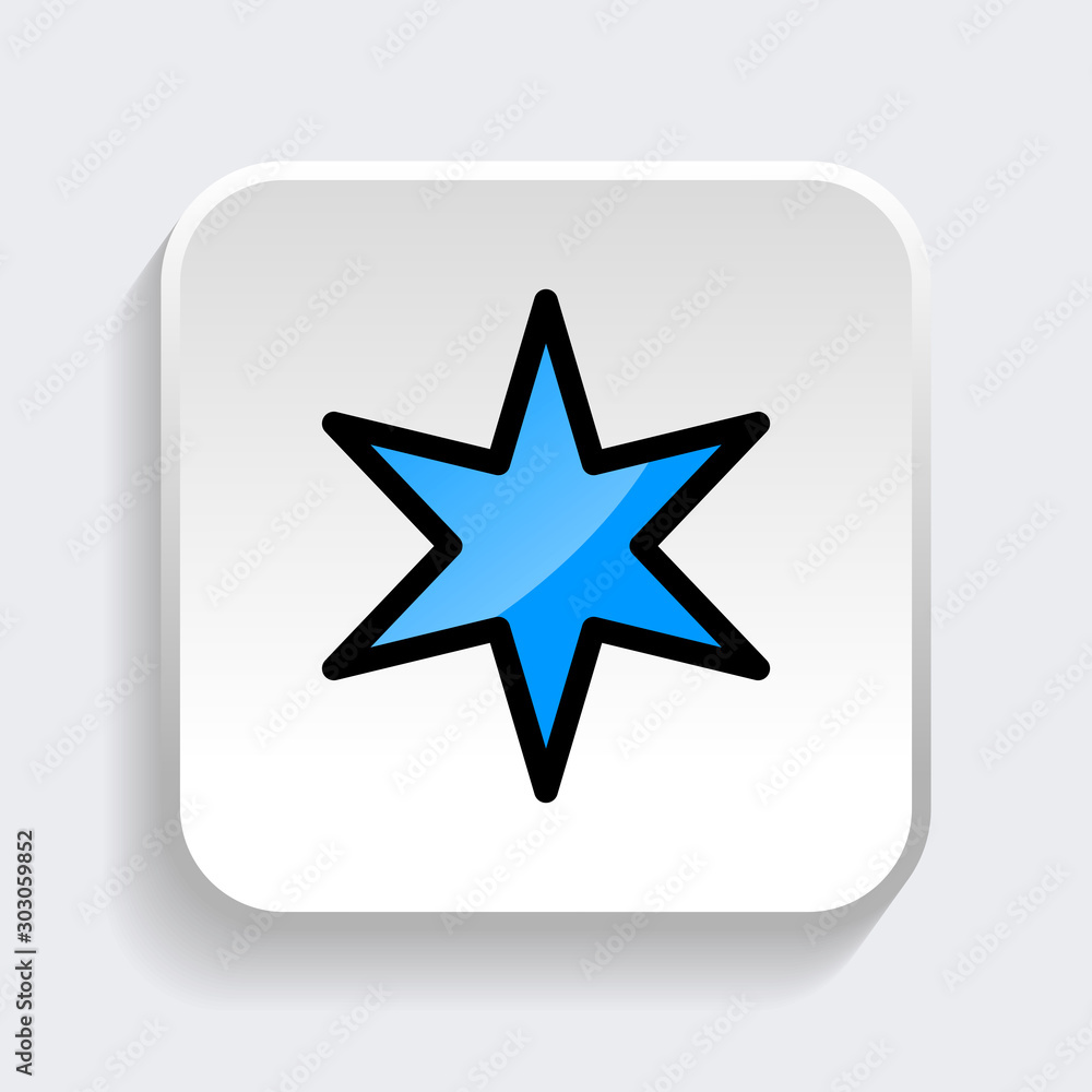 Star icon symbol of favorite or rate with trendy filled line style icon for web site design, logo, app, UI isolated on white background. vector illustration eps 10 Star icon symbol of favorite or rate with trendy filled line style icon for web site design, logo, app, UI isolated on white background. vector illustration eps 10