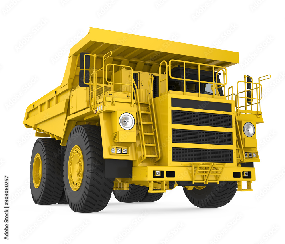Mining Haul Truck Isolated