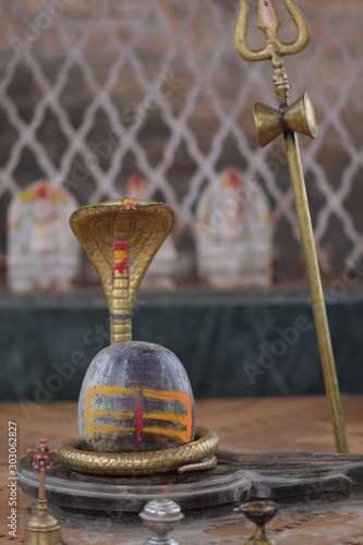 Shree Lord Shiva Linga, Situated in a village near Indore photo