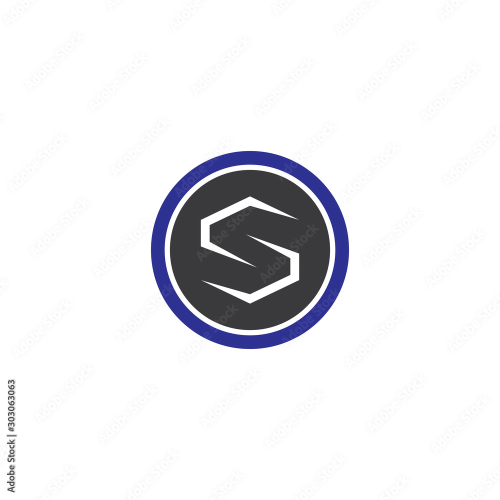 S Wave Logo Template vector symbol S Wave Logo Template vector symbol