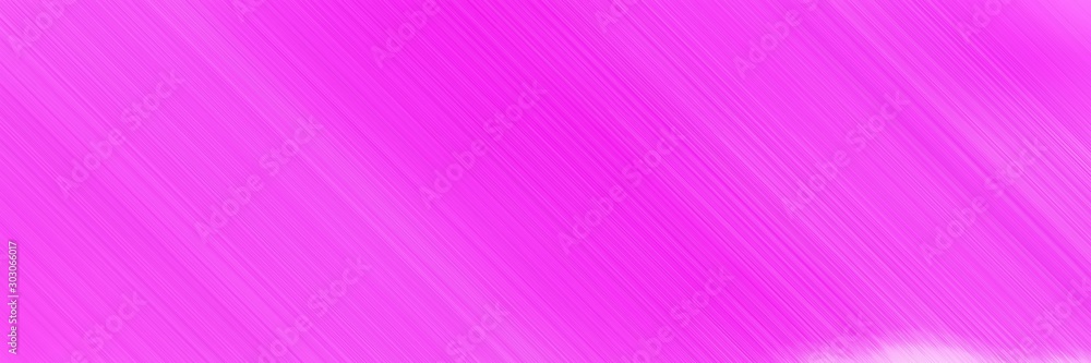 Fototapeta premium abstract colorful horizontal advertising banner background texture with diagonal lines and neon fuchsia, magenta and violet colors and space for text and image