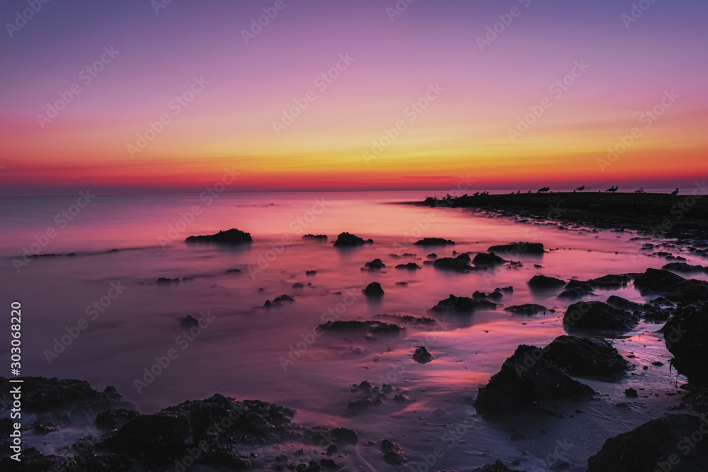 sunset at the North Sea
