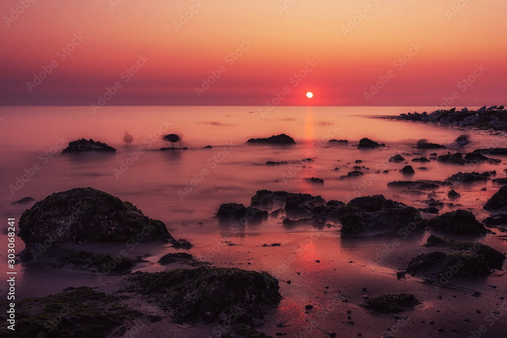 sunset at the North Sea