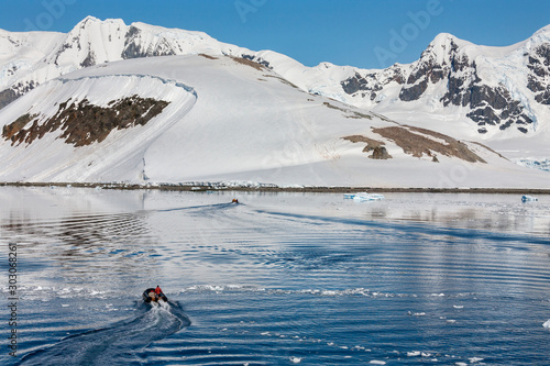 Danco Island in the Errera Channel - Antarctica photo