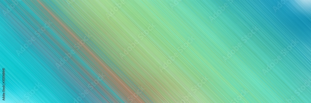 horizontal background banner with medium aqua marine, dark sea green and light sea green colors and space for text and image