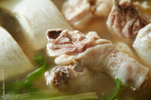 Korean chicken hot pot, chicken leg 
