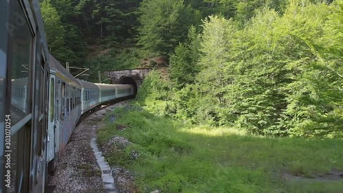 Beautiful views from famous Belgrade - Bar railroad passing through Serbia and Montenegro