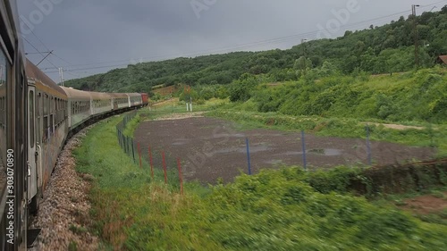 Beautiful views from famous Belgrade - Bar railroad passing through Serbia and Montenegro