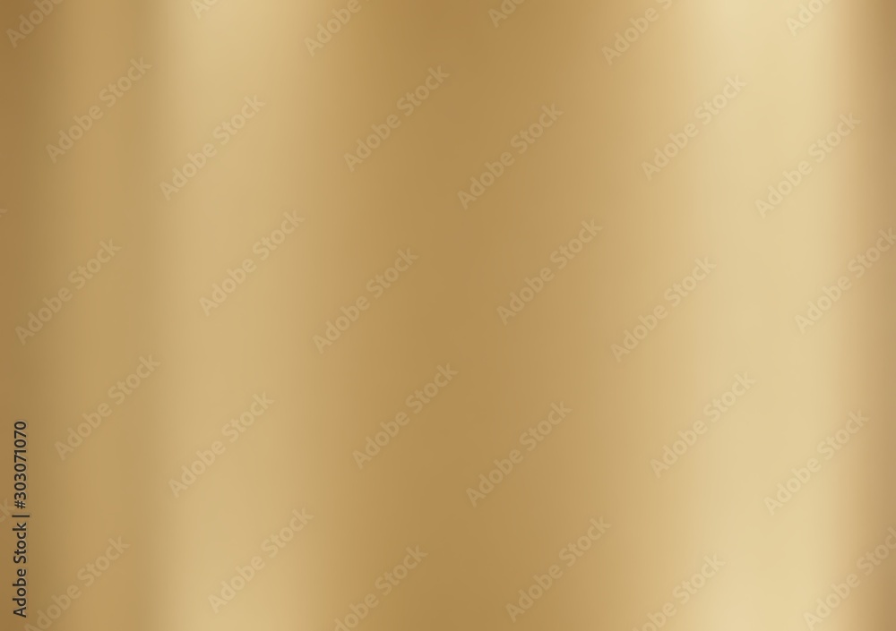 metallic gold foil texture polished glossy abstract background with copy space, metal gradient template for gold border, frame, ribbon design - obrazy, fototapety, plakaty 
