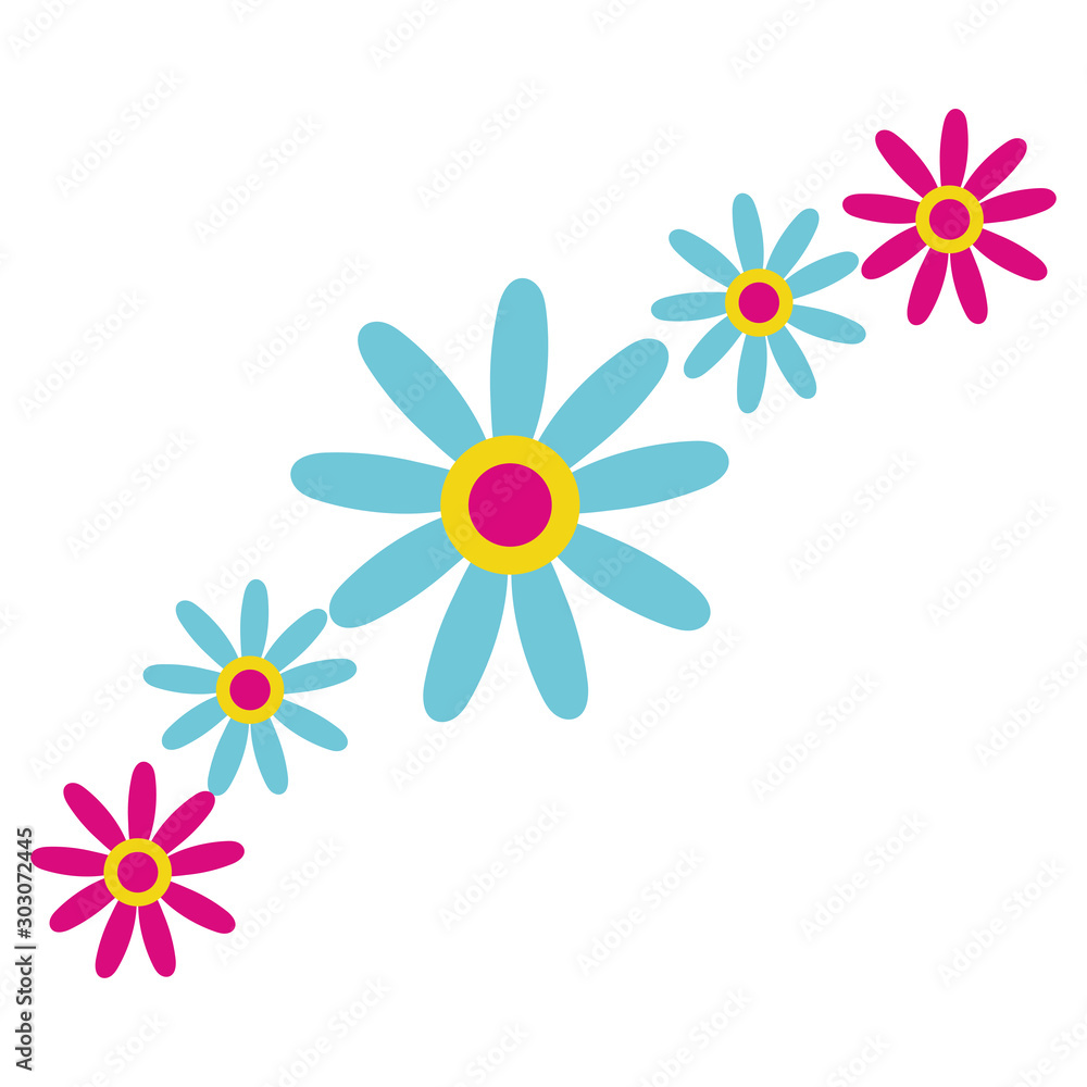 beautiful flowers garden decorative icons beautiful flowers garden decorative icons