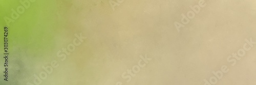 elegant painted background texture with tan, yellow green and dark khaki colors and space for text or image. can be used as header or banner