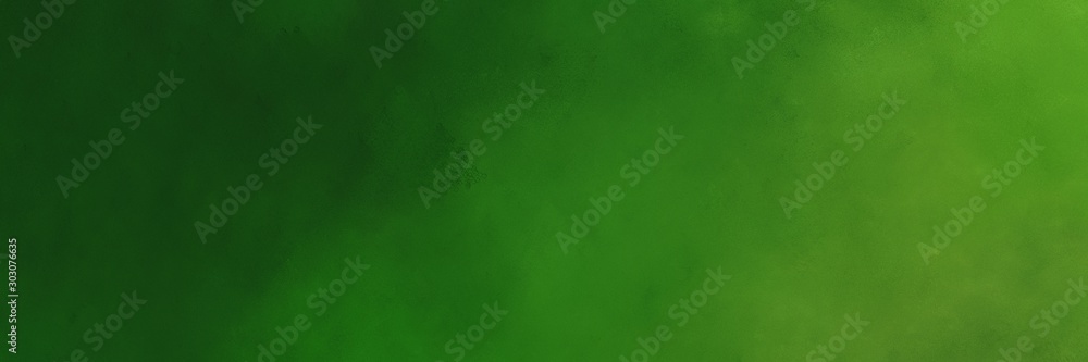 abstract painting background texture with forest green, very dark green and dark green colors and space for text or image. can be used as header or banner