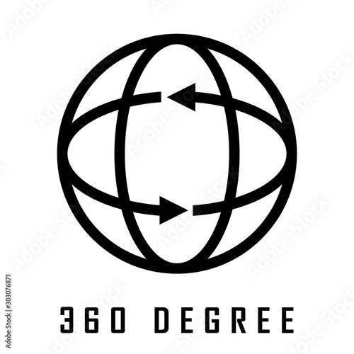 360 degree vector logo