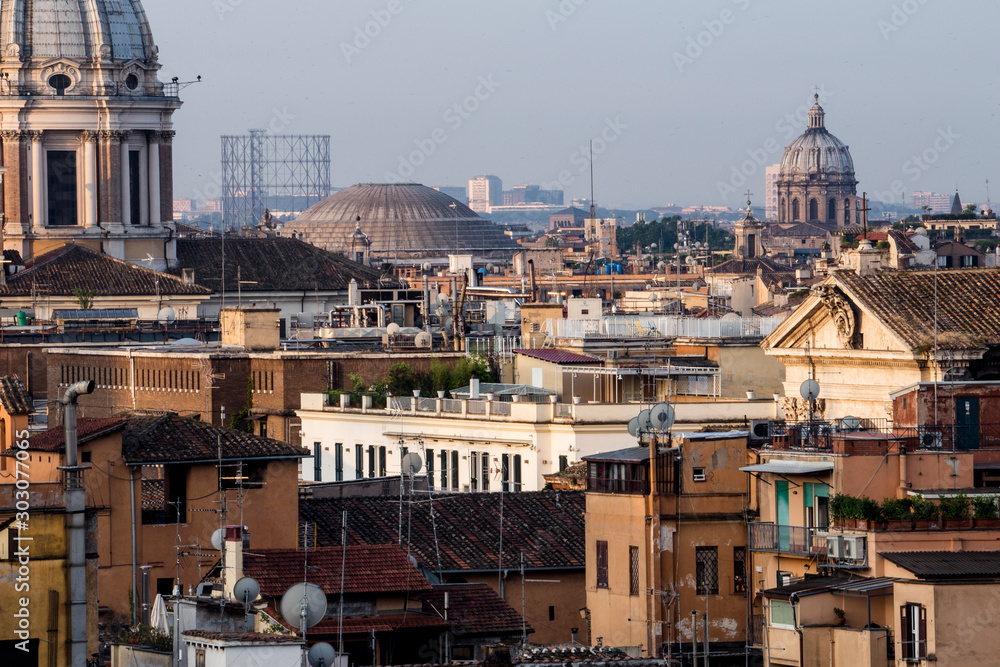 Details of roofs in Rome, Pantheon and many other curches