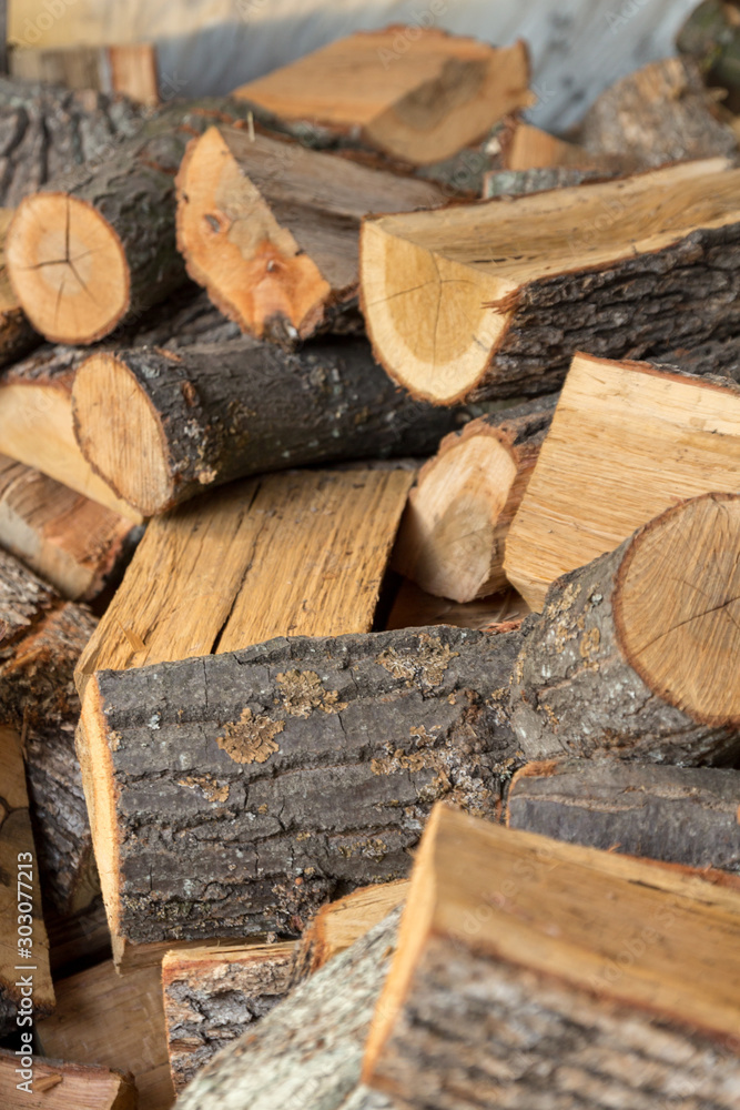 Preparation of firewood for the winter. Preparation of firewood for the winter.