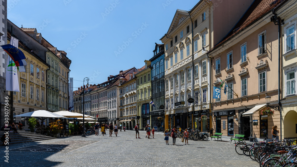 Fototapeta premium Lubiana, Slovenia