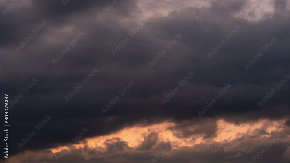 Dark Clouds at Sunset (time lapse) Dark Clouds at Sunset (time lapse)