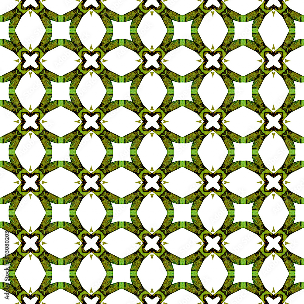 Orange green geometric seamless pattern. Hand draw Orange green geometric seamless pattern. Hand draw