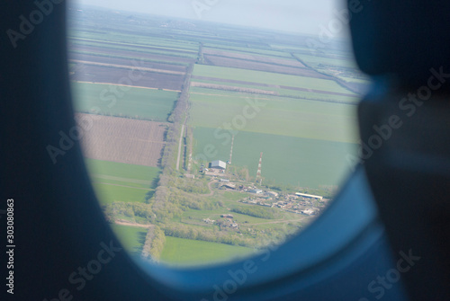 view from the plane window