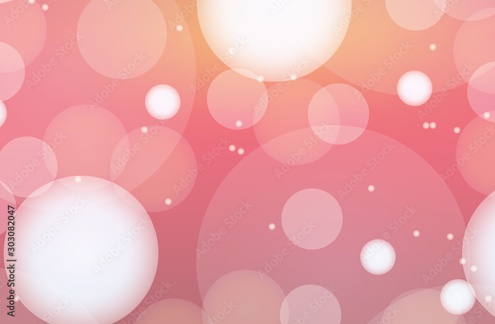 Background template design with pink bubbles Background template design with pink bubbles