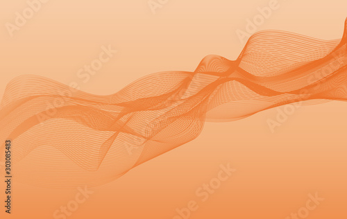 Background template with orange lines