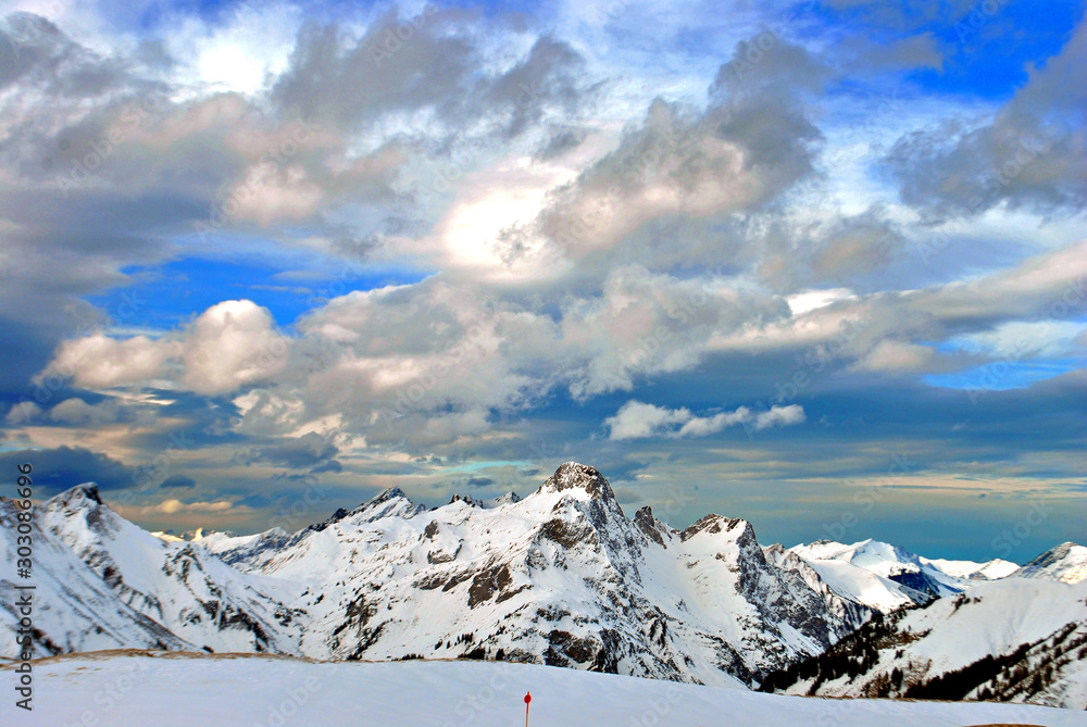 Obraz premium Lech-Zurs am Arlberg Vorarlberg Austrian Alps Austria