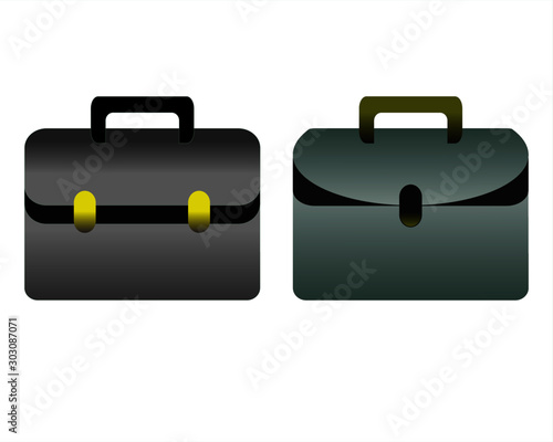 vector illustration of briefcase