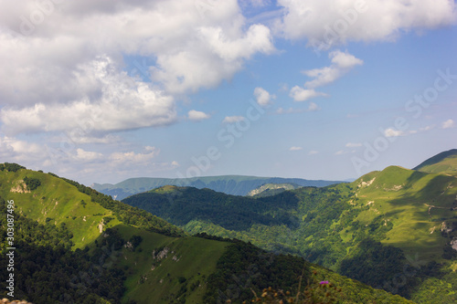 Fototapeta Naklejka Na Ścianę i Meble -  Russian region, Chechen Republic, Caucasus Mountains