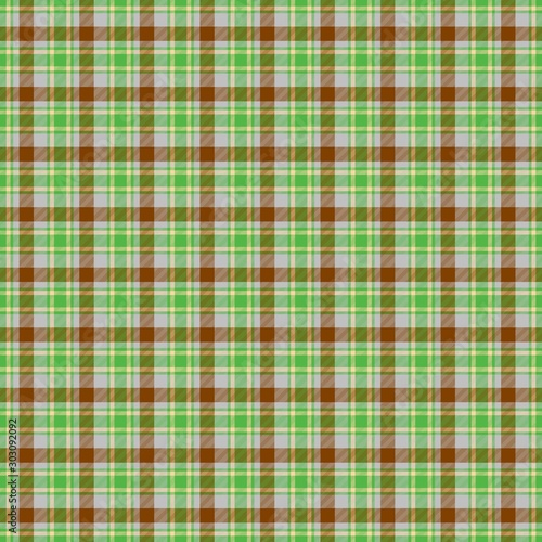 Tartan checkered seamless pattern. Clothing textile home fabric tissue handkerchief hanky towel design..