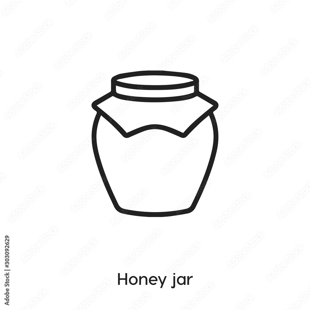 honey jar icon vector symbol sign honey jar icon vector symbol sign