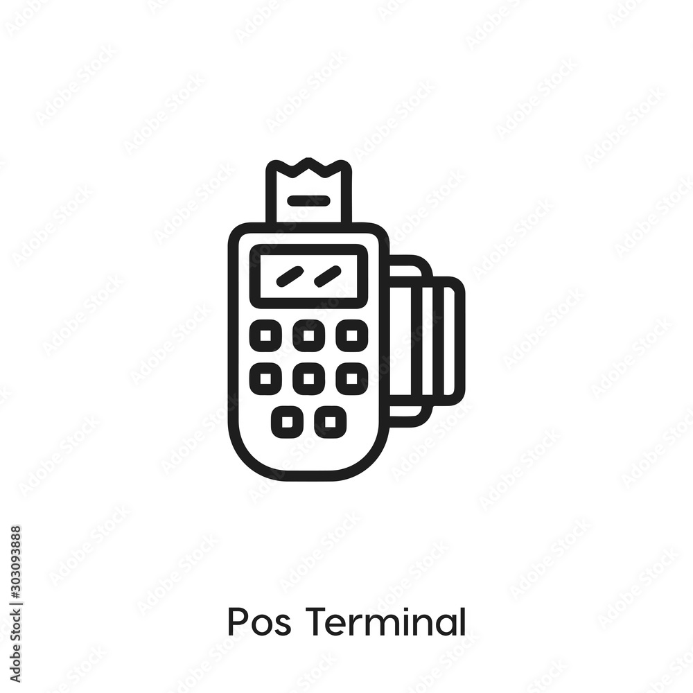 pos terminal icon vector symbol sign pos terminal icon vector symbol sign