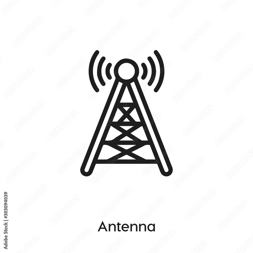 antenna icon vector symbol sign antenna icon vector symbol sign