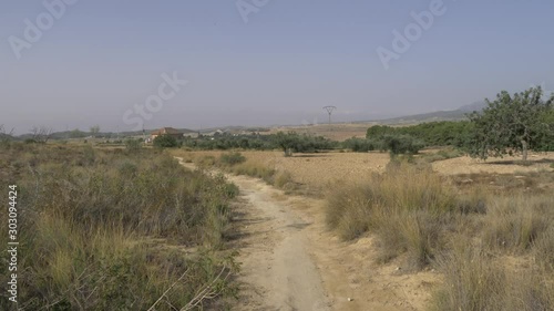 Walking in the mountains or hills in Murcia Spain photo