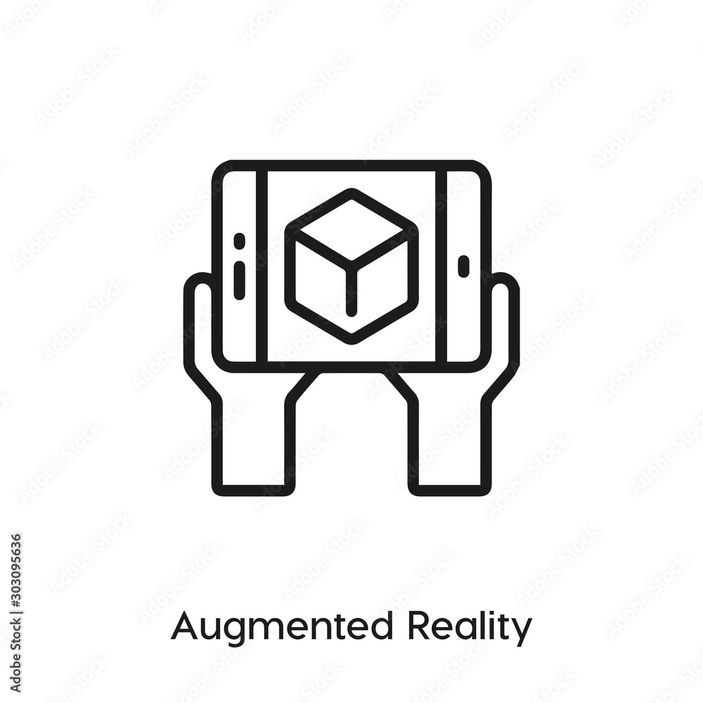 augmented reality icon vector augmented reality icon vector
