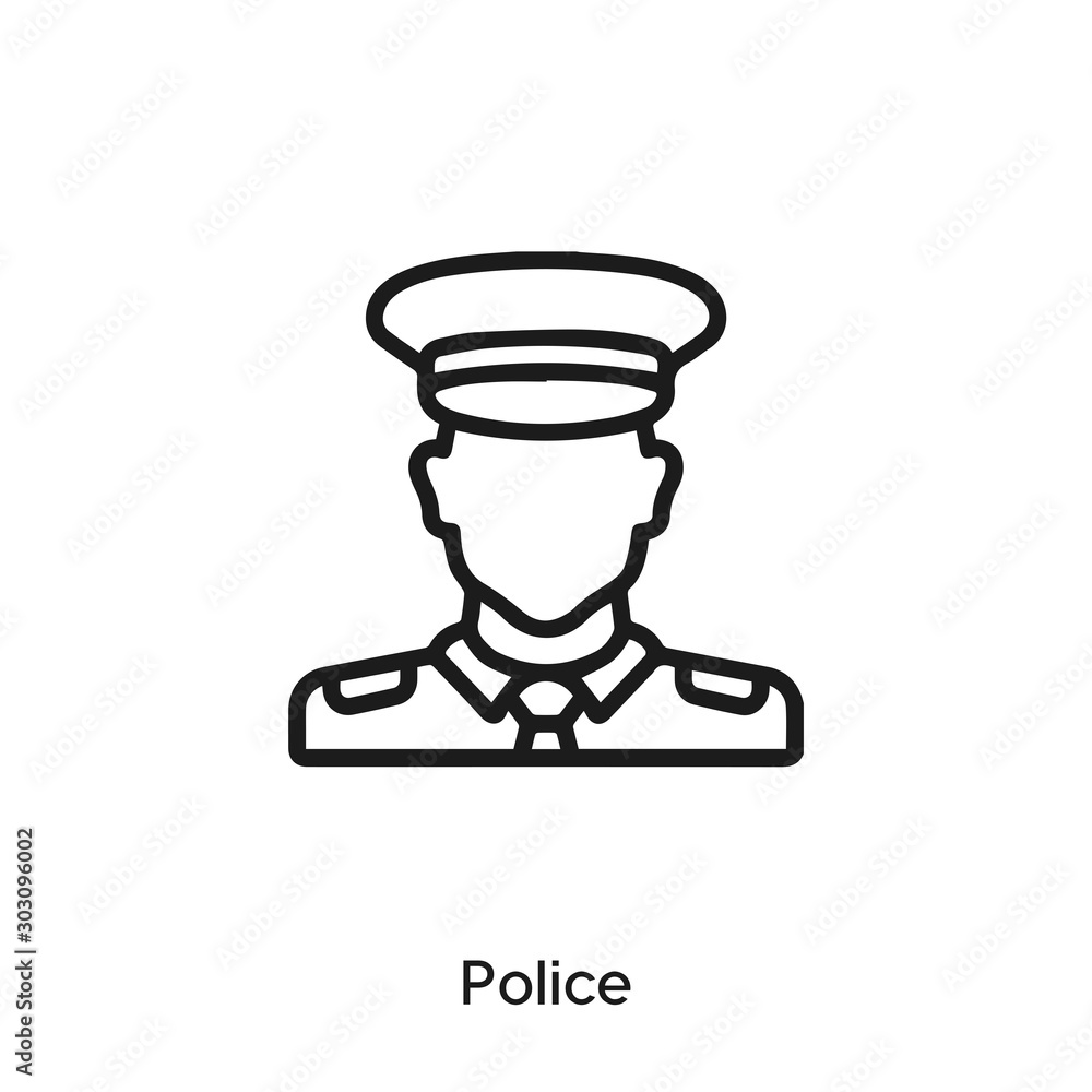 police icon vector police icon vector