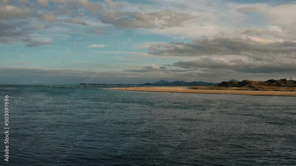 New Zealand tourism. East Coast aerial view New Zealand tourism. East Coast aerial view
