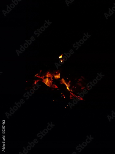 fire on black background © Benz