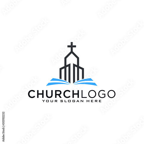 Church vector logo symbol graphic abstract template