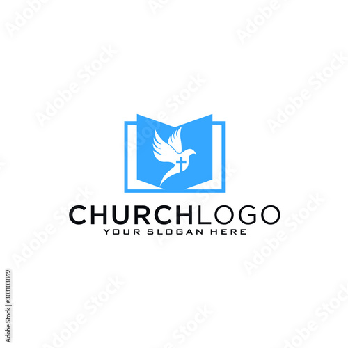 Free Download Church vector logo symbol graphic abstract template - GFXLoad