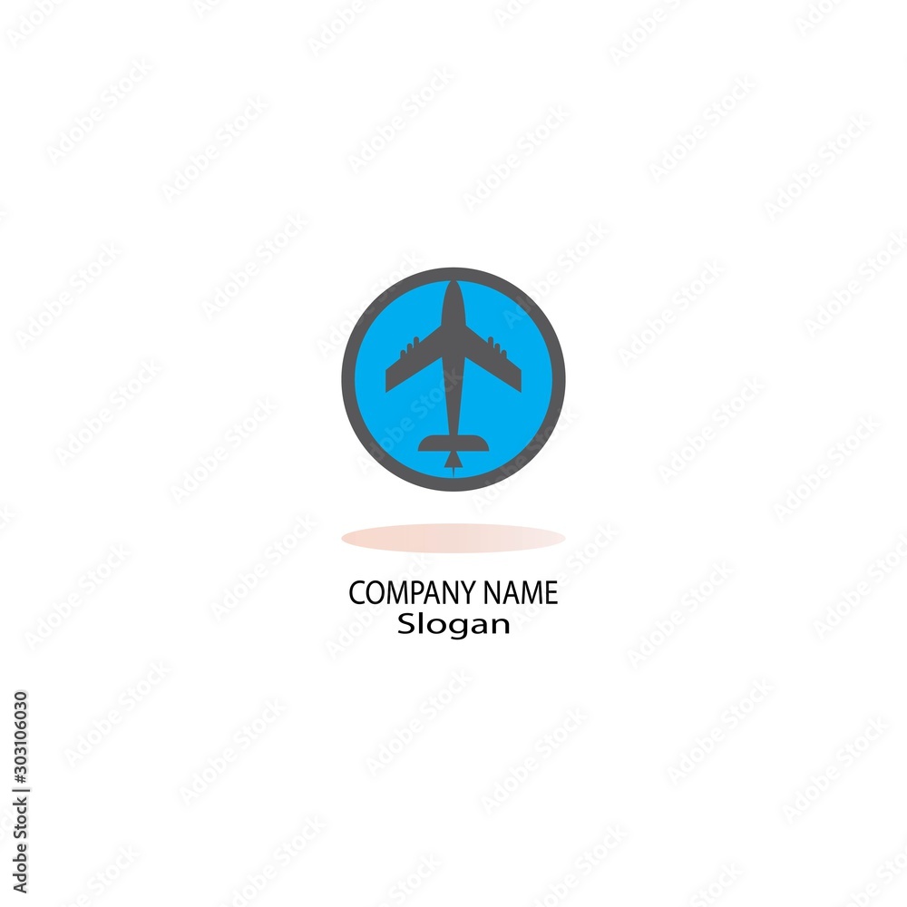 Plane logo vector illustration design template icon Plane logo vector illustration design template icon