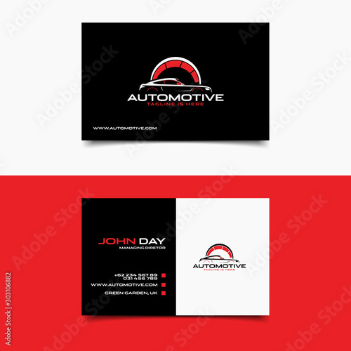 Modern Automotive Business Card