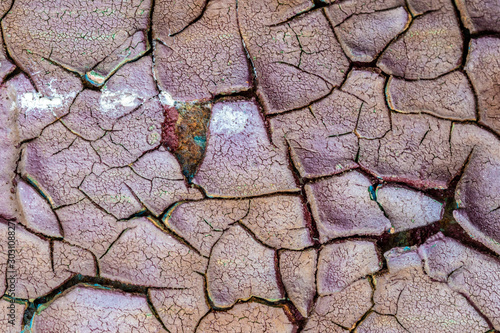 Obraz na płótnie Cracked paint texture w salonie